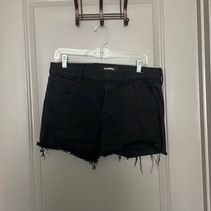 Express Black Denim Supersoft shorts